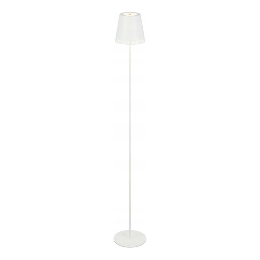 Briloner 1438016 - Candeeiro de pé tátil LED regulável LED/3,5W/5V 3000K 130 cm branco