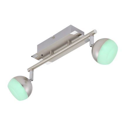 Briloner 2040-022 - LED RGB Holofote com regulação 2xLED/3,3W/230V + RC