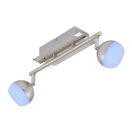 Briloner 2040-022 - LED RGB Holofote com regulação 2xLED/3,3W/230V + RC