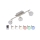 Briloner 2040-032 - LED RGB Holofote com regulação 3xLED/3,3W/230V + RC