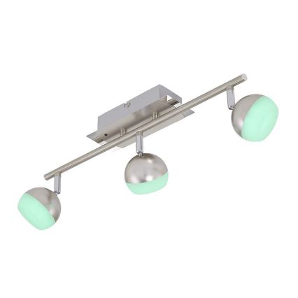 Briloner 2040-032 - LED RGB Holofote com regulação 3xLED/3,3W/230V + RC