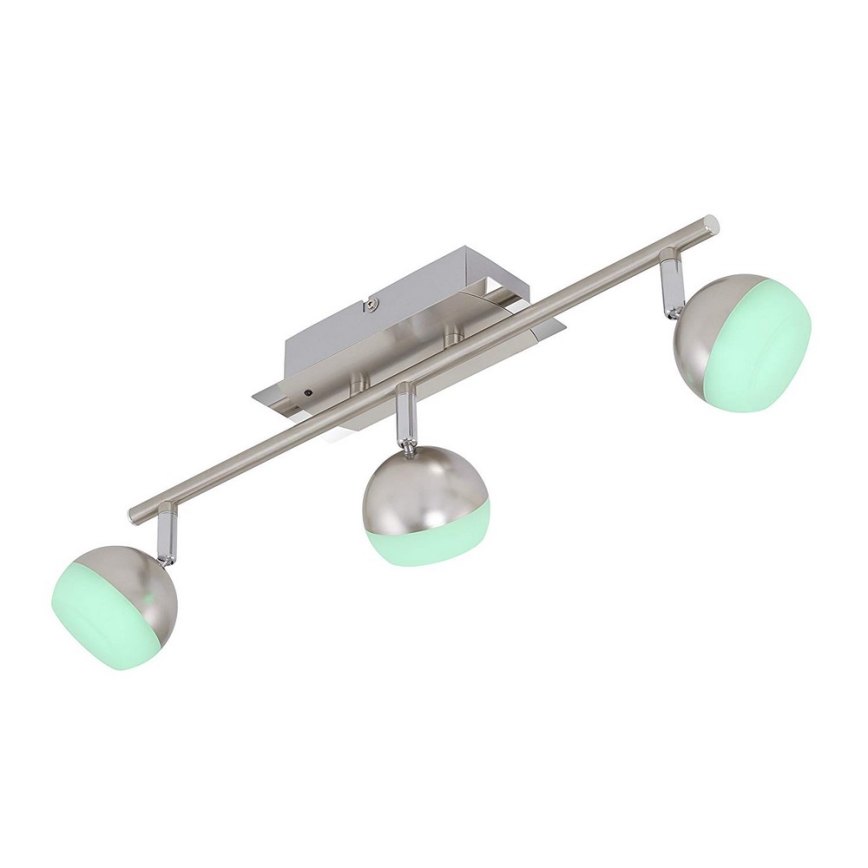 Briloner 2040-032 - LED RGB Holofote com regulação 3xLED/3,3W/230V + RC