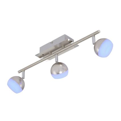 Briloner 2040-032 - LED RGB Holofote com regulação 3xLED/3,3W/230V + RC