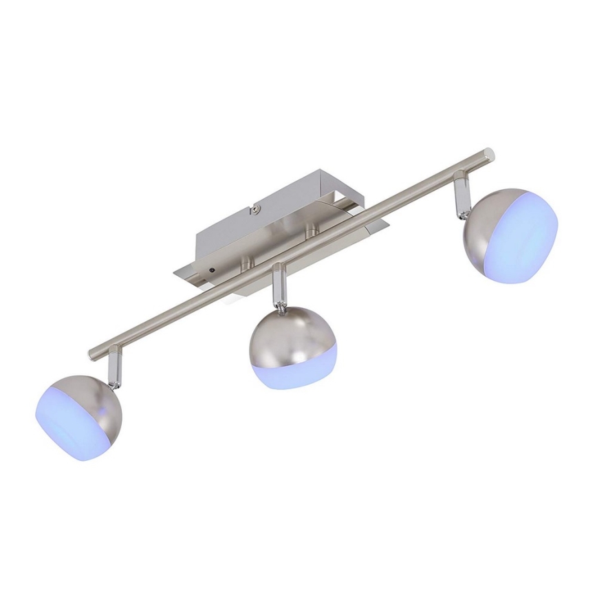 Briloner 2040-032 - LED RGB Holofote com regulação 3xLED/3,3W/230V + RC