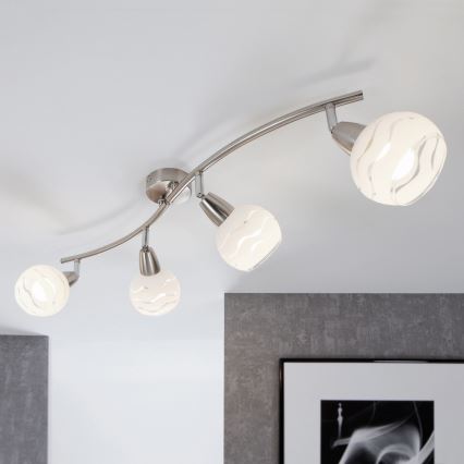 Briloner 2046-042 - Foco VIOLA 4xE14/40W/230V