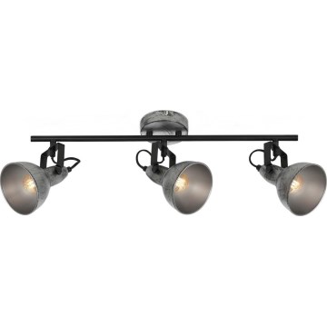 Briloner 2049-034 - Foco RETRO 3xE14/40W/230V cinzento