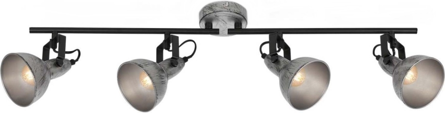 Briloner 2049-044 - Foco RETRO 4xE14/40W/230V cinzento