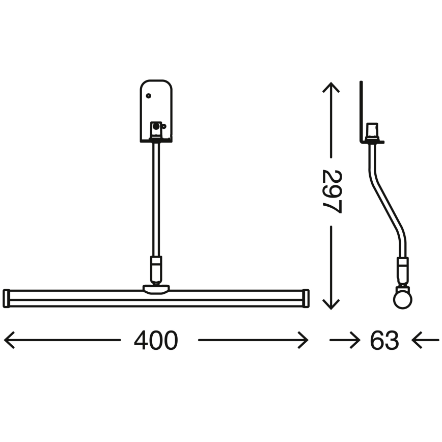 Briloner 2058-018 - Iluminação de espelho de casa de banho LED SPLASH LED/5,5W/230V IP23