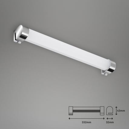 Briloner 2059-018 - Iluminação de espelho de casa de banho LED SPLASH LED/8W/230V IP44