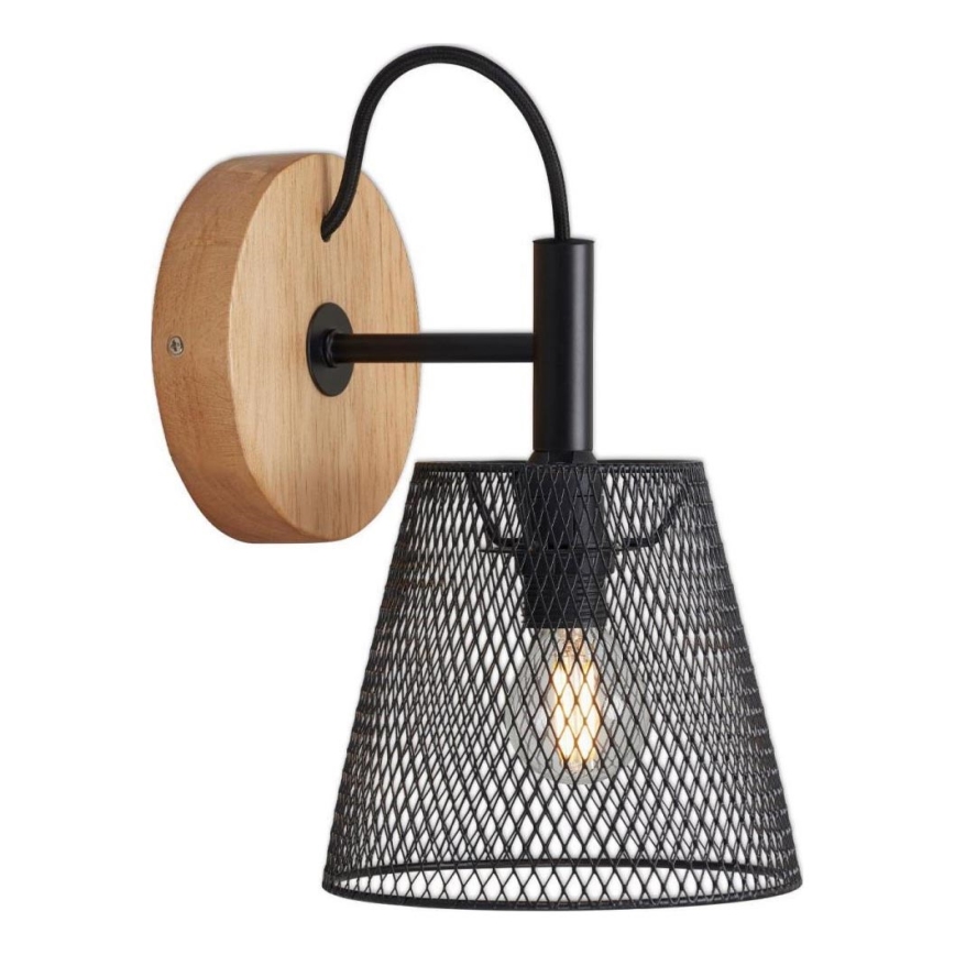 Briloner 2077-015 - Iluminação de parede WOOD & STYLE 1xE14/25W/230V árvore da borracha