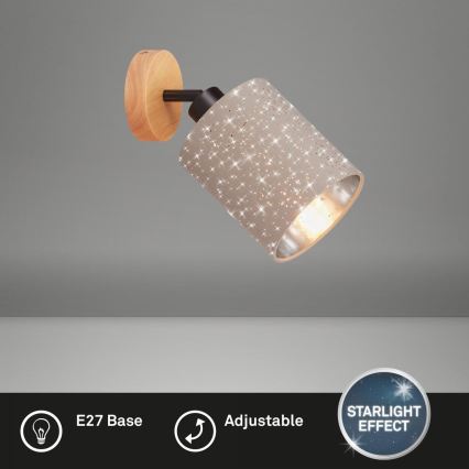 Briloner 2078-011 - Foco de parede SPOTLIGHT 1xE27/25W/230V bege