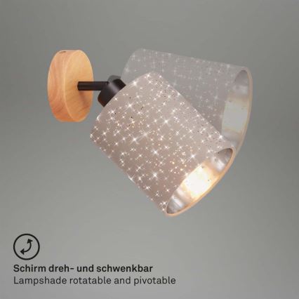 Briloner 2078-011 - Foco de parede SPOTLIGHT 1xE27/25W/230V bege