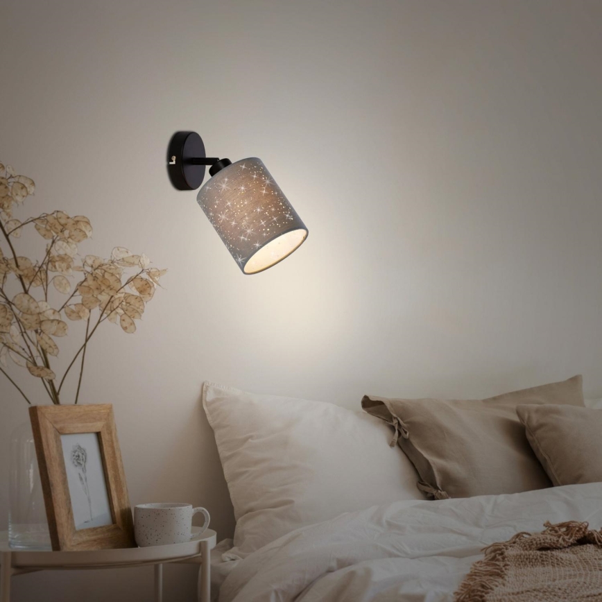 Briloner 2078-014 - Foco de parede SPOTLIGHT 1xE27/25W/230V cinzento/preto