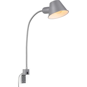 Briloner 2079-014 - Candeeiro flexível de parede 1xE27/10W/230V prateado
