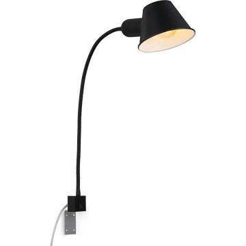 Briloner 2079-015 - Candeeiro flexível de parede 1xE27/10W/230V preto