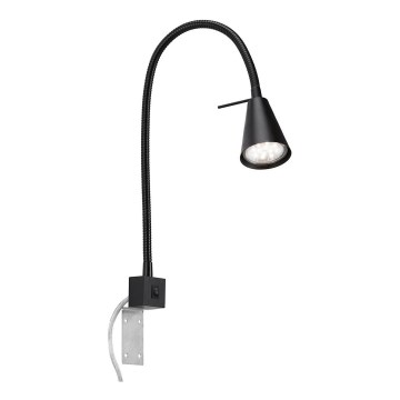 Briloner 2080-015 - Candeeiro de parede LED COMFORT LIGHT 1xGU10/5W/230V preto