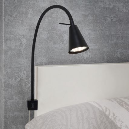 Briloner 2080-015 - Candeeiro de parede LED COMFORT LIGHT 1xGU10/5W/230V preto