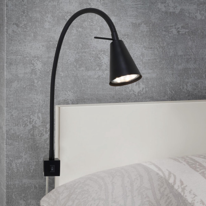 Briloner 2080-015 - Candeeiro de parede LED COMFORT LIGHT 1xGU10/5W/230V preto