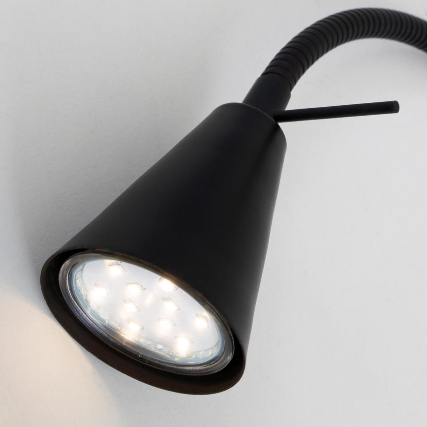 Briloner 2080-015 - Candeeiro de parede LED COMFORT LIGHT 1xGU10/5W/230V preto