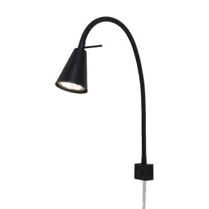 Briloner 2080-015 - Candeeiro de parede LED COMFORT LIGHT 1xGU10/5W/230V preto
