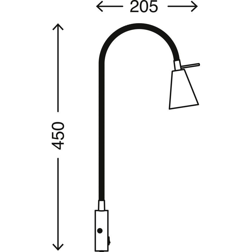 Briloner 2082-012 - Candeeiro de parede LED COMFORT LIGHT 1xGU10/5W/230V cromado mate