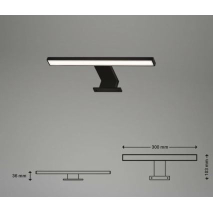Briloner 2104-015 - Iluminação de espelho de casa de banho LED DUN LED/5W/230V 30 cm IP44