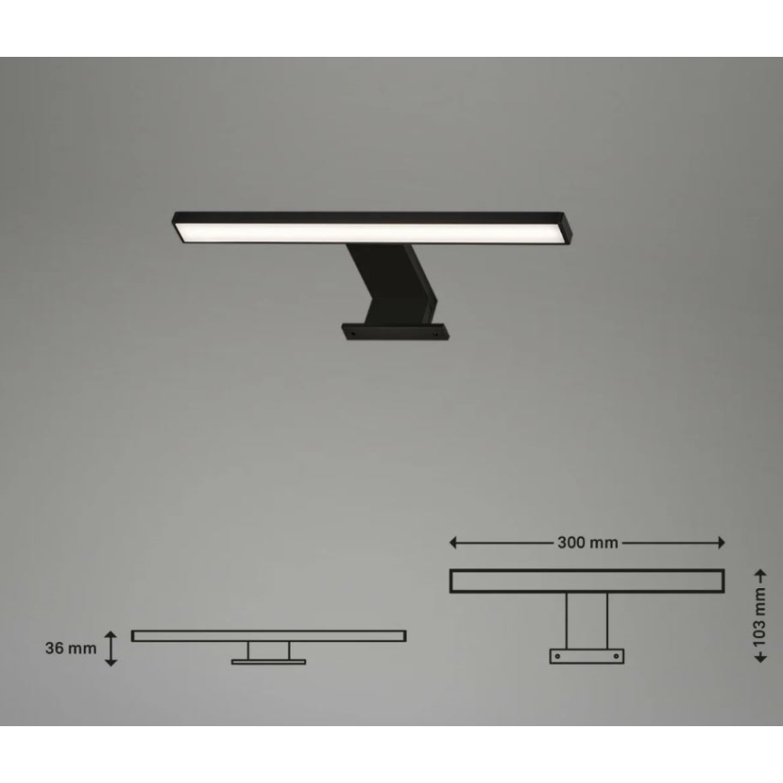 Briloner 2104-015 - Iluminação de espelho de casa de banho LED DUN LED/5W/230V 30 cm IP44