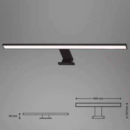 Briloner 2104-115 - Iluminação de espelho de casa de banho LED DUN LED/8W/230V 60 cm IP44