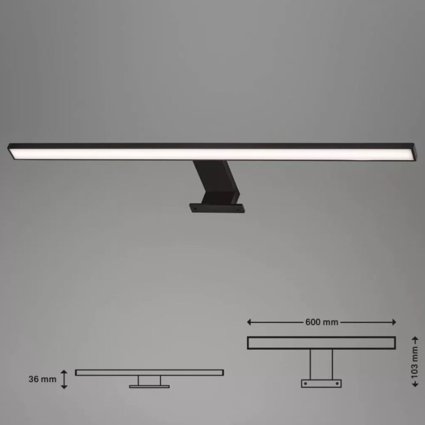 Briloner 2104-115 - Iluminação de espelho de casa de banho LED DUN LED/8W/230V 60 cm IP44