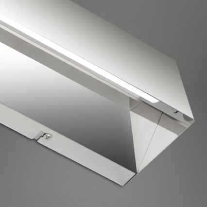 Briloner 2204-018 - Iluminação de parede exterior LED LED/8W/230V IP44 cromado brilhante
