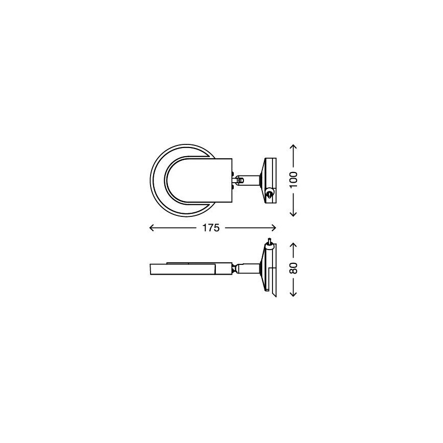 Briloner 2297-018 - Iluminação de espelho LED SURF 1xLED/4,5W/230V