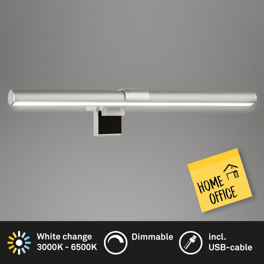Briloner 2303-014 - Iluminação de monitor LED com regulação LED/3,5W/5V 3000/4500/6500K
