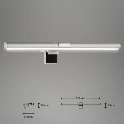 Briloner 2303-014 - Iluminação de monitor LED com regulação LED/3,5W/5V 3000/4500/6500K