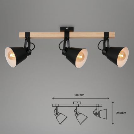 Briloner 2406-035 - Foco SPOT 3xE27/40W/230V