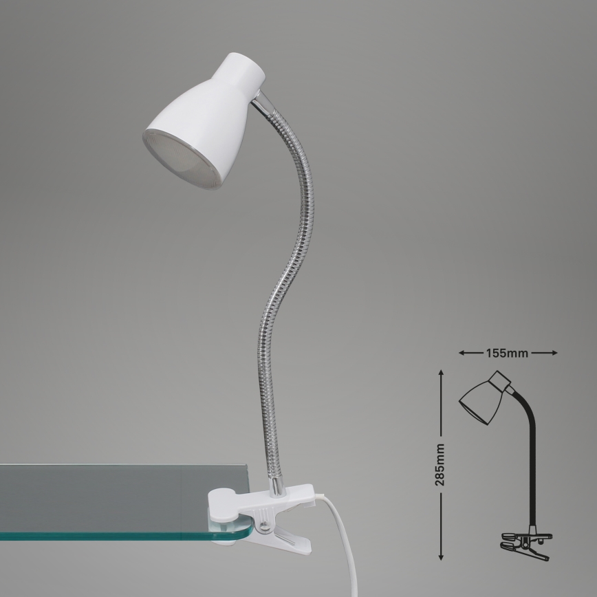 Briloner 2615-016P - Candeeiro com clipe LED GRIP LED/2,5W/230V branco