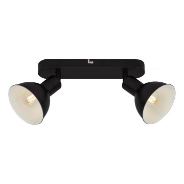 Briloner 2674-025 - Foco RETRO 2xE14/25W/230V preto