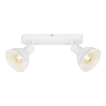 Briloner 2674-026 - Foco RETRO 2xE14/25W/230V branco