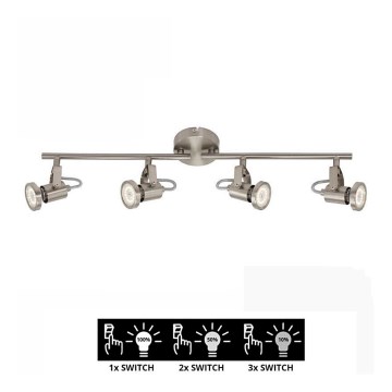 Briloner 2712-042 - Projetor LED de escurecimento SEMPLICE 4xGU10/5W/230V