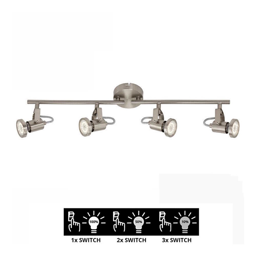 Briloner 2712-042 - Projetor LED de escurecimento SEMPLICE 4xGU10/5W/230V
