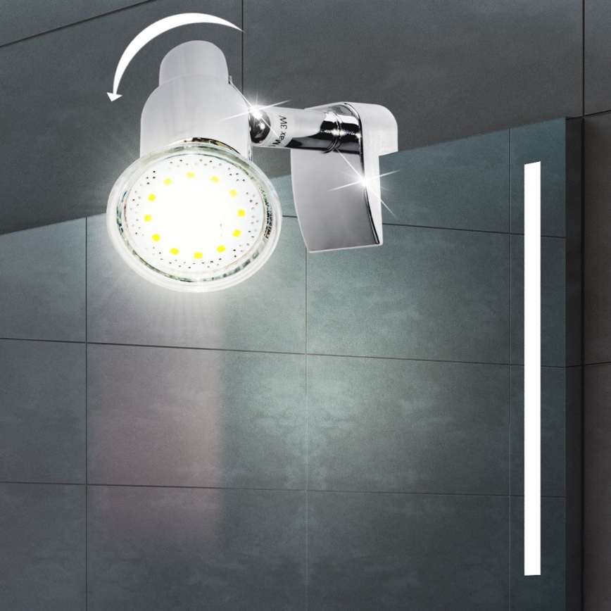 Briloner 2792-018 - Iluminação de espelho LED SPLASH 1xGU10/3W/230V