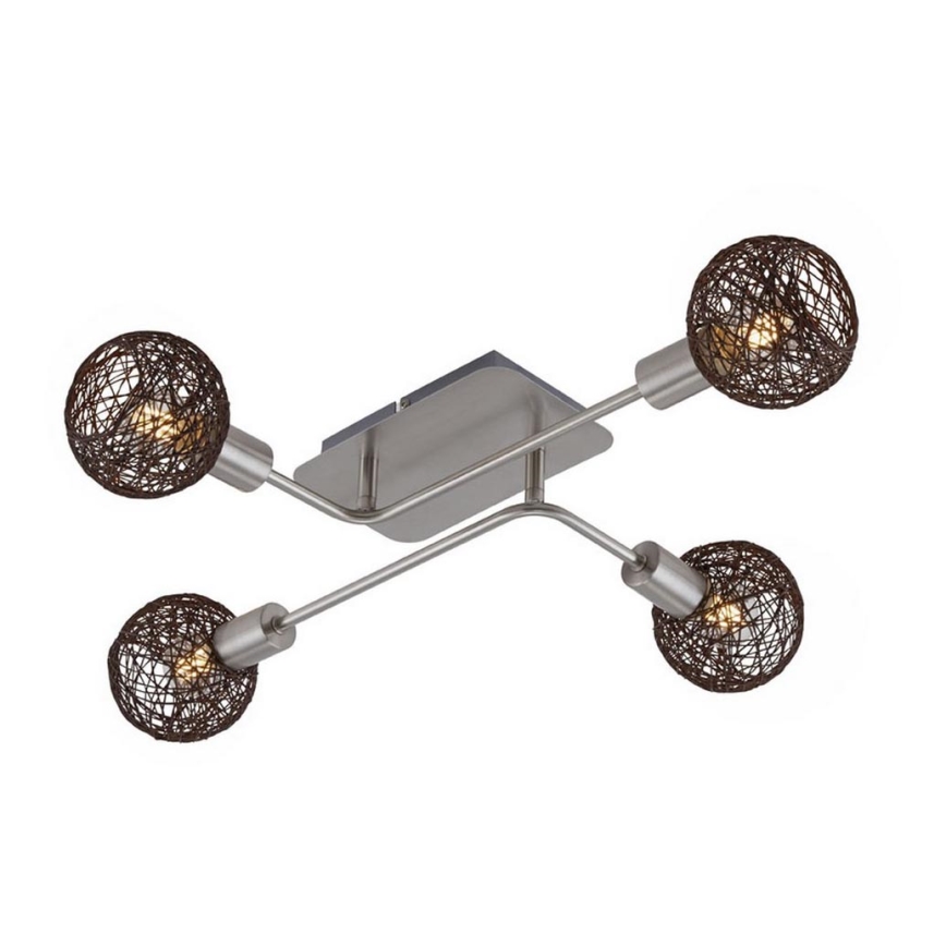 Briloner 2814-042 - Candelabro integrado 4xE14/5,5W/230V