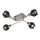 Briloner 2854-042 - Candelabro integrado 4xE14/5,5W/230V árvore da borracha