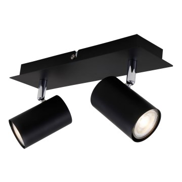 Briloner 2857-025 - Foco SPOT 2xGU10/40W/230V preto