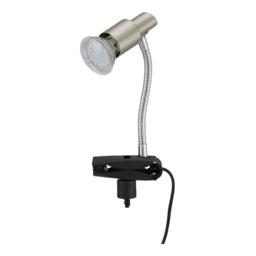 Briloner 2877-012P - Candeeiro de mesa com clipe LED SIMPLE 1xGU10/3W/230V