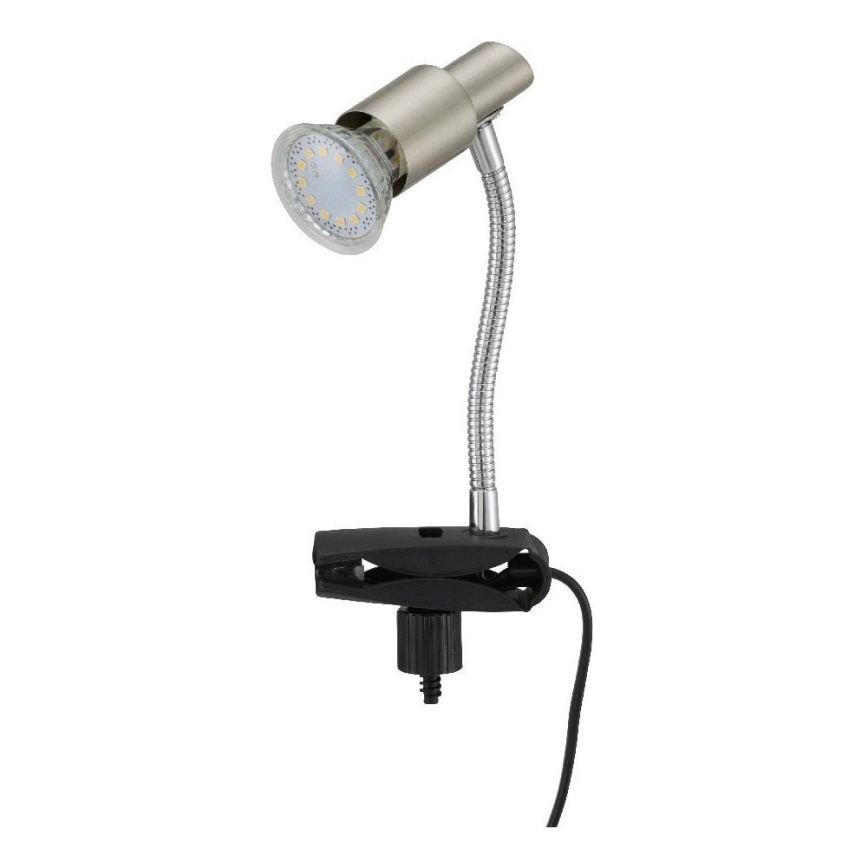 Briloner 2877-012P - Candeeiro de mesa com clipe LED SIMPLE 1xGU10/3W/230V