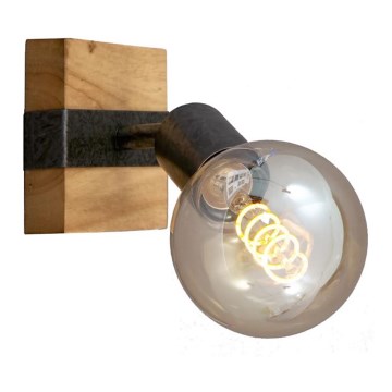 Briloner 2900-011 - Foco de parede WOOD BASIC 1xE27/25W/230V