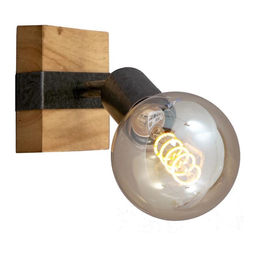 Briloner 2900-011 - Foco de parede WOOD BASIC 1xE27/25W/230V