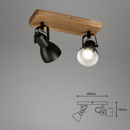 Briloner 2902-025 - Foco SPOT 2xGU10/35W/230V