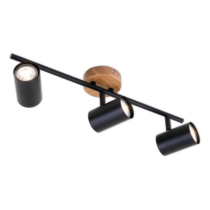 Briloner 2920-035 - Foco SPOTLIGHT 3xGU10/35W/230V preto