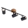 Briloner 2920-035 - Foco SPOTLIGHT 3xGU10/35W/230V preto